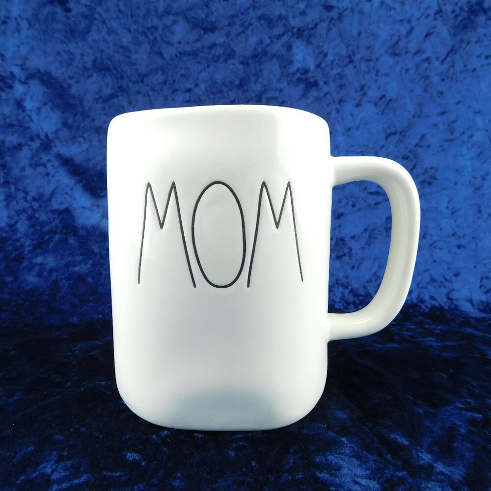 RAE DUNN Mug / Cup Blanca White MOM